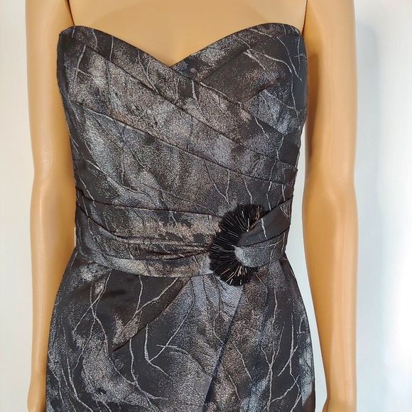 NWT Gorgeous Liancarlo Formal Gown Jacquard Print - Picture 4 of 6